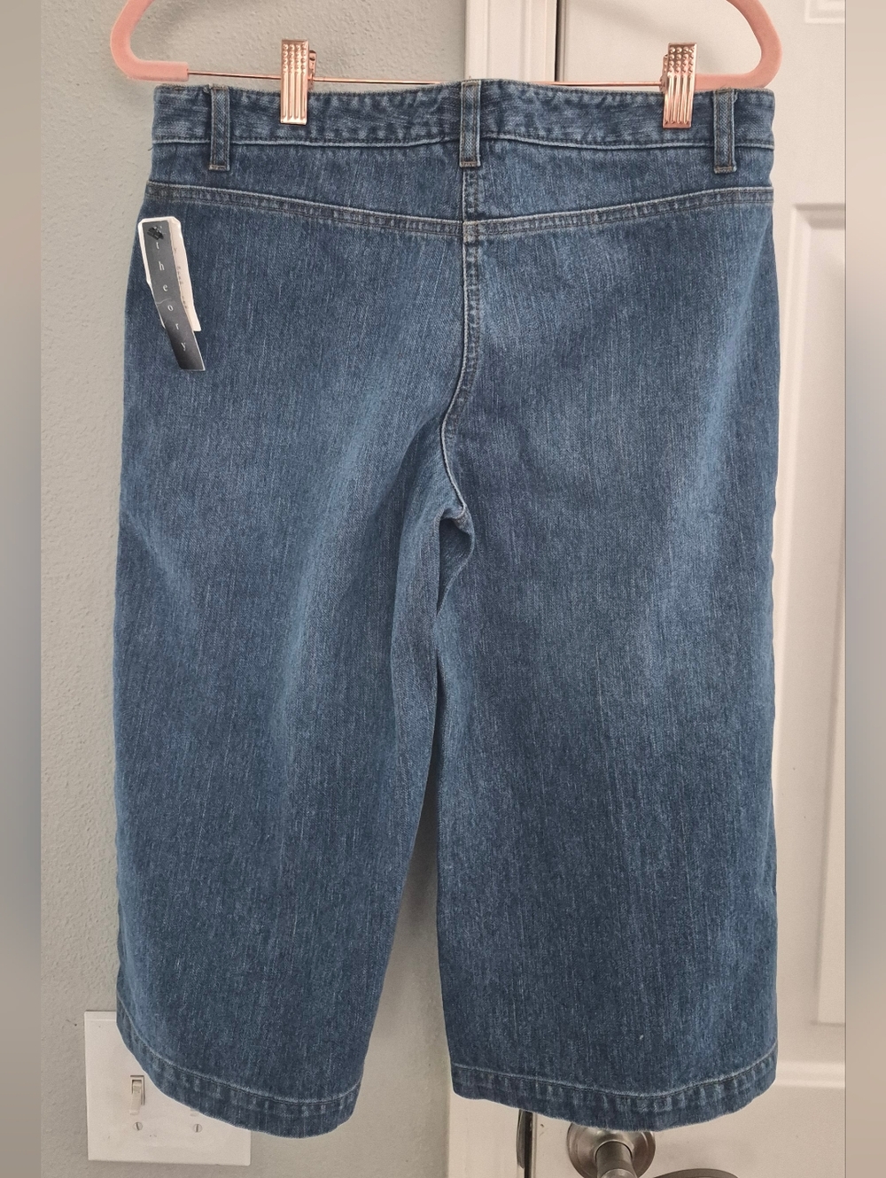 Theory NWT  Capri Wide Leg Jeans Samuel D  Size 4 Womens R.V  $135 - Picture 5 of 11